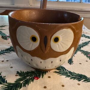 Uncommon goods owl ramen bowl, new, 5x4